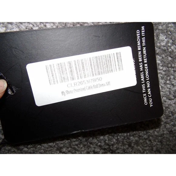 pretty little thing womens iffy stone oversized cable knit dress S/M Brown - Picture 3 of 7